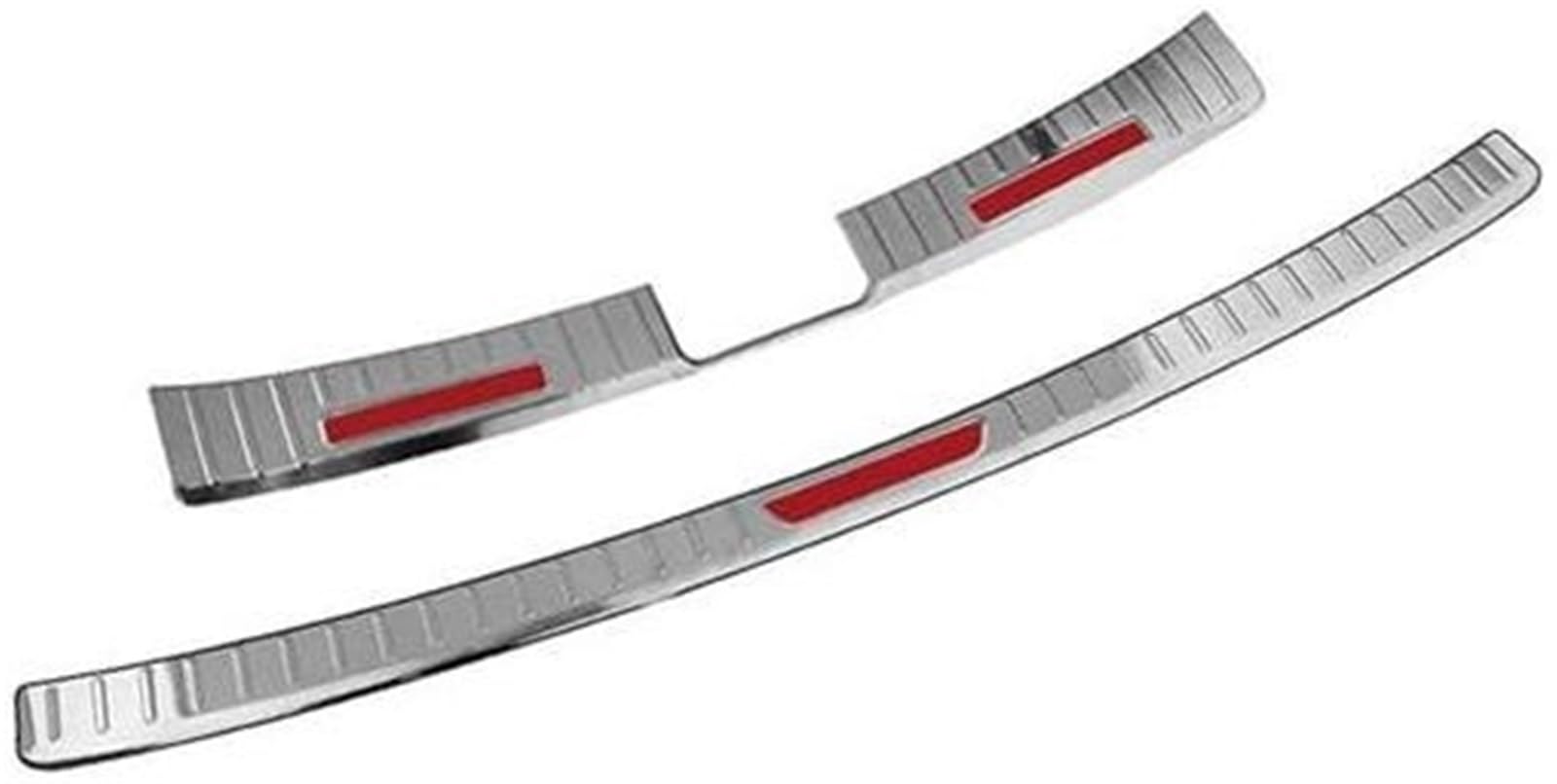 Wivplex Autozubehör, for Toyota, for Corolla, for Cross XG10 2021–2024 Heckstoßstangenschutz fürs Auto(Silver Red 2pcs) von Wivplex