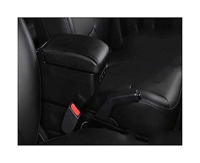 Wivplex AutozubehörArmlehnenbox Mittelkonsole Aufbewahrungsbox, for Alto 2008-2015 2016(Black E2 All Black 9 USB) von Wivplex