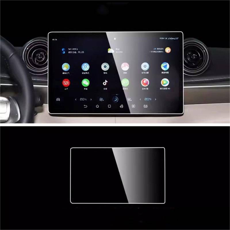 Wivplex Displayschutzfolie aus gehärtetem Glas, for BYD, Atto 3 Yuan Plus 2022 2023 2024, Auto-Infotainment-Radio, GPS-Navigation, Armaturenbrett Auto-Displayschutz(GPS 15.6 inch) von Wivplex