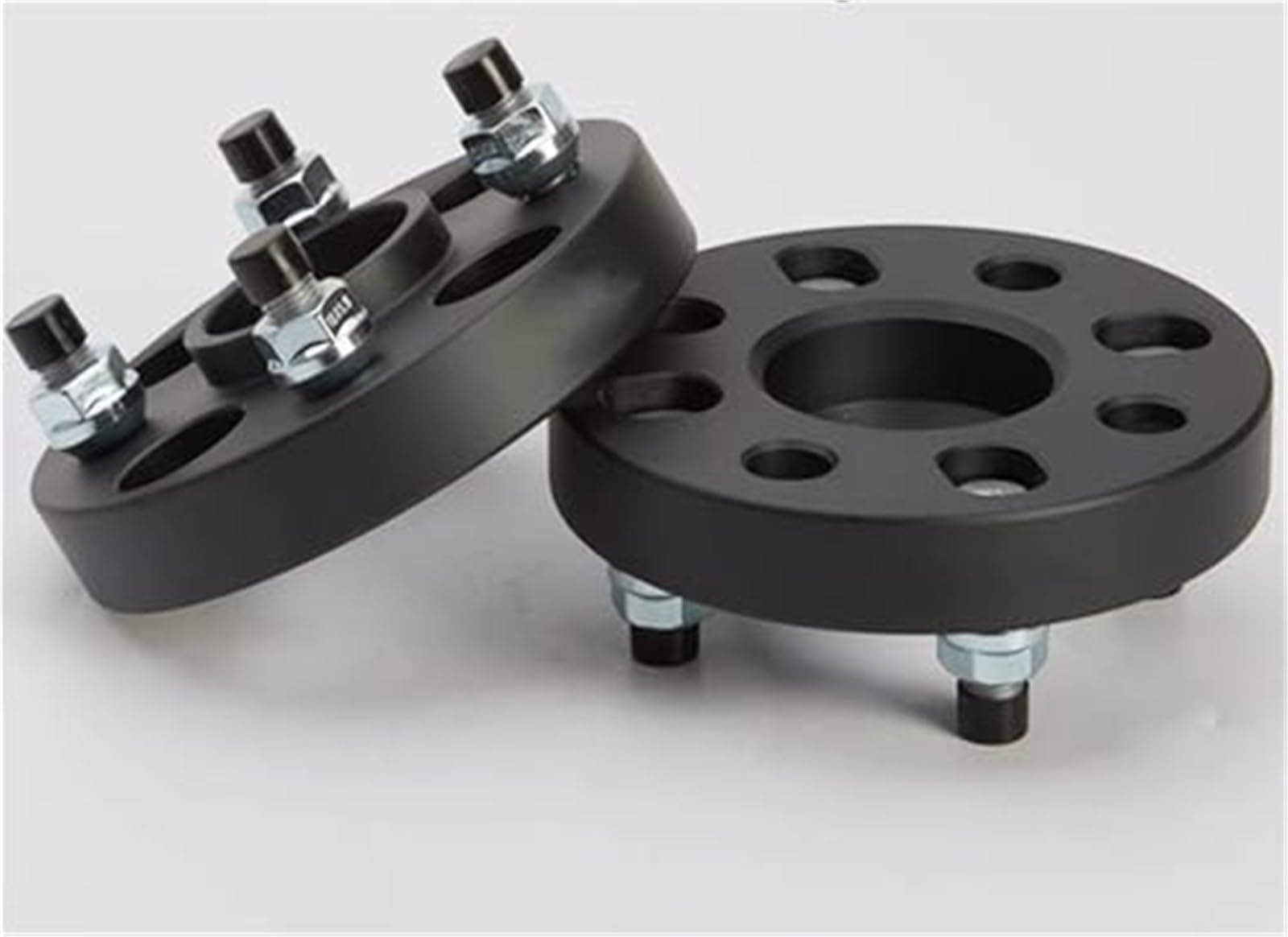 Wivplex Distanzstücke, 2 Stück PCD 4x100 ID=OD=56,1 mm, Auto-Aluminium-Rad-Distanzstück-Adapter 15/20/25/30 mm, for, Separadores Shims Plate Abstandshalter für Autoradnaben(Black 25mm) von Wivplex