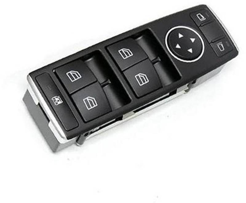 Wivplex Fensterschalter, for, AB-Klasse, Auto-Fensterheber-Tastenschalter-Konsolenabdeckung, for, W176 W246 Fenstersteuerschalter 1669054300 Autofensterschalterknopf(Black Model a) von Wivplex