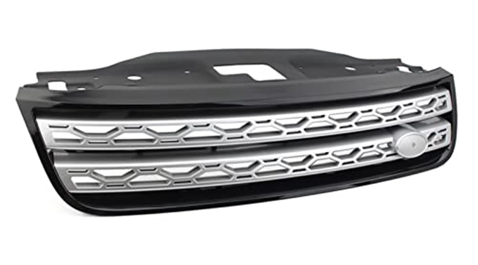 Wivplex Frontgrill for Discovery 5 2017–2021, Auto-Frontstoßstangengrill, Lufteinlass-Kühlergrill, schwarzer Frontgrill Lüftungsabdeckungsleiste(Black Bright Silver) von Wivplex