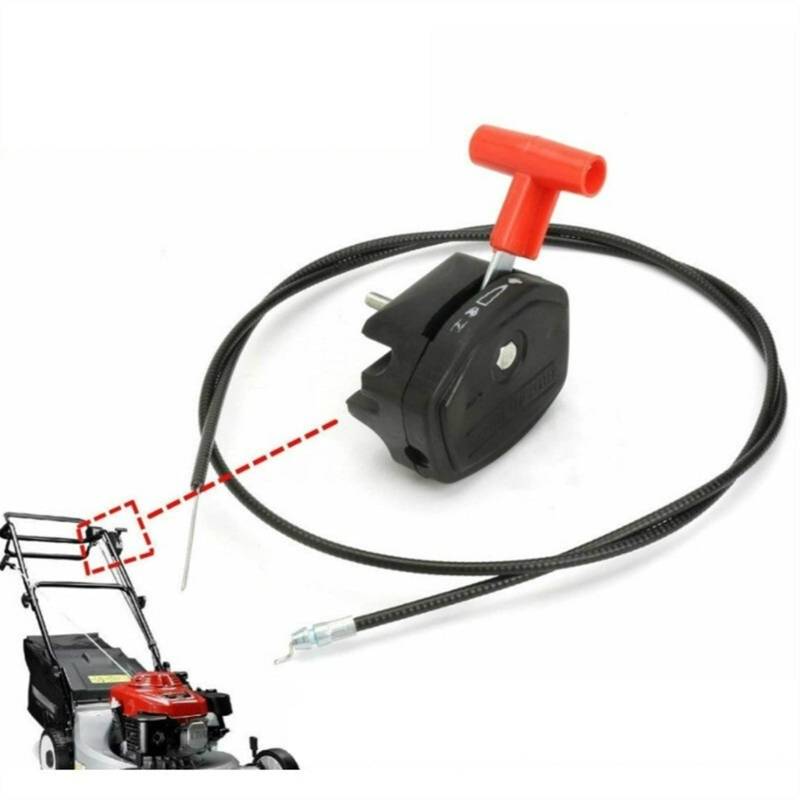 Wivplex Gaszug Universal 56 Zoll Rasenmäher Gaszug Schalter Hebel Steuergriff Kit Rasenmäher Gasgriffschalter für Rasenmäher von Wivplex