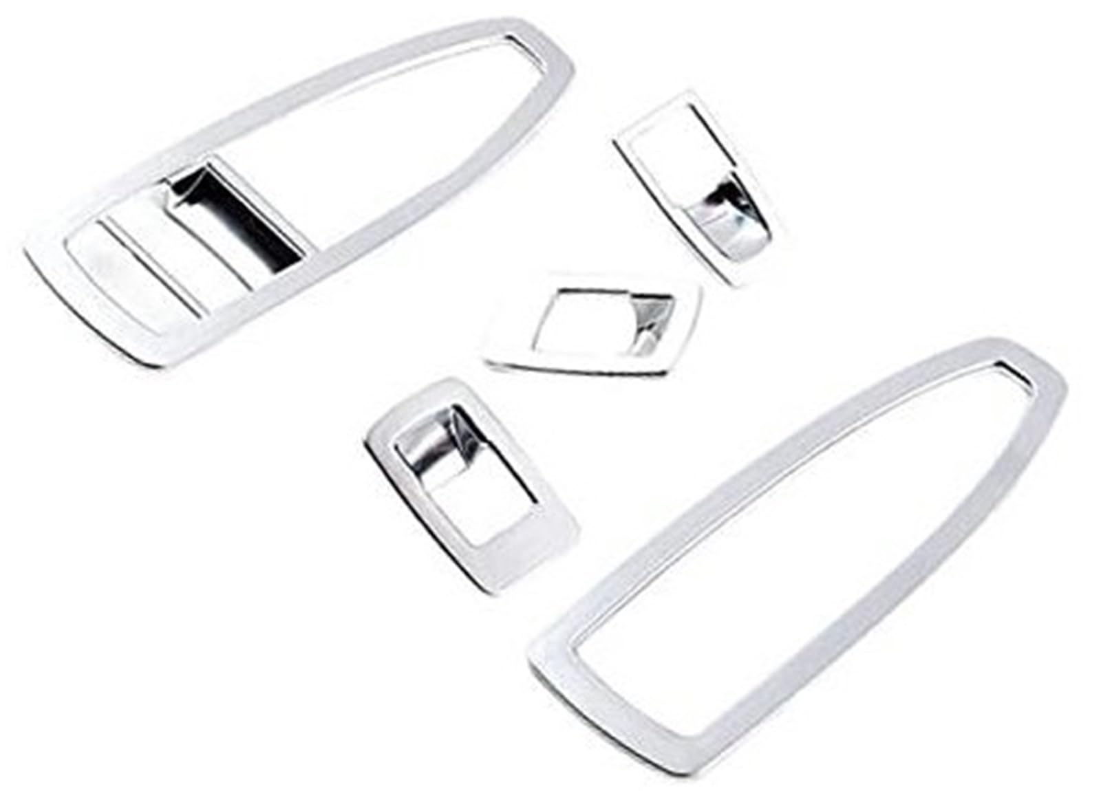 Wivplex Innentürgriff, 5-teilig, ABS, mattsilber, verchromt, Abdeckung for Tür- und Fenstersteuerungsschalter, for, 3 GT X1 X2 1 3 4 Serie F48 F20 F30 F31 Auto-Innentürgriff-Aufkleber Wivplex Innentürgriff, 5-teilig, ABS, mattsilber, verchromt, Abdeckung for Tür- und Fenstersteuerungsschalter, for, 3 GT X1 X2 1 3 4 Serie F48 F20 F30 F31 Auto-Innentürgriff-Aufkleber von Wivplex