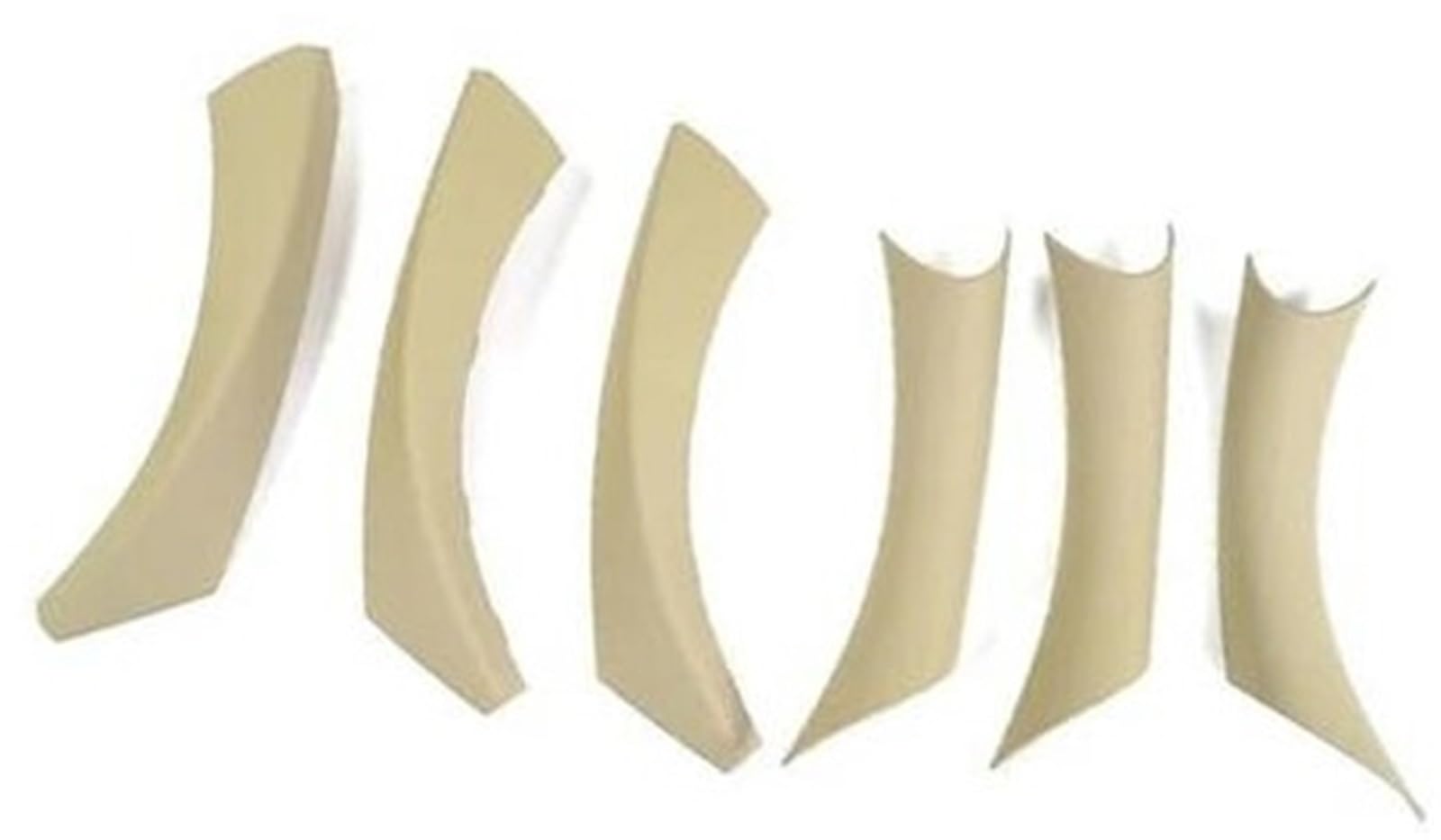Wivplex Innentürgriffe, for, 3er E90 E91 318 320 325 LHD, Auto-Styling, Türverkleidung, Haltegriffabdeckungen, Armlehnen-Schutzverkleidung mit Kohlefaser-Textur Auto-Innentürgriff-Aufkleber(Beige) von Wivplex