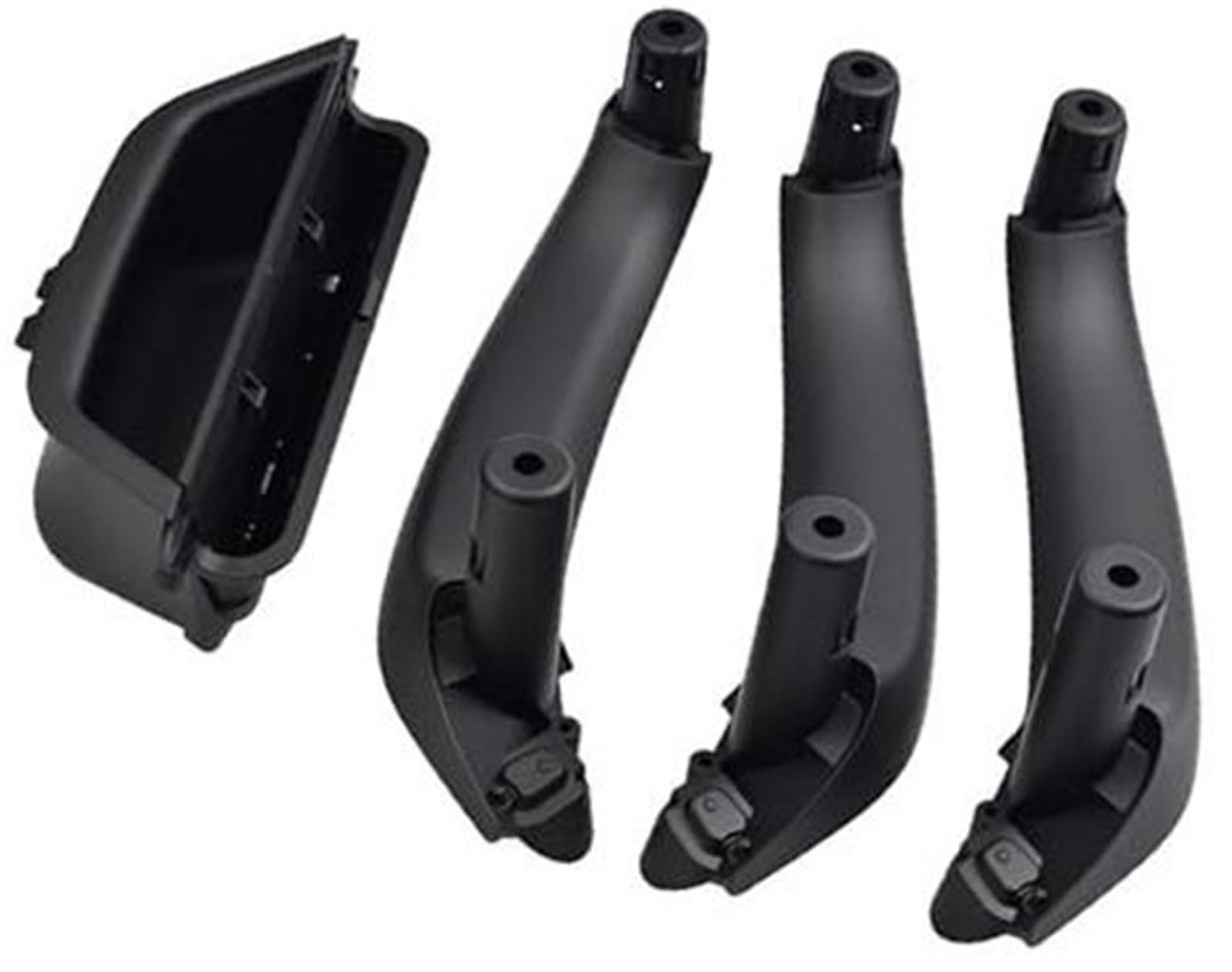 Wivplex LHD Innenraum Fahrerseite Beifahrertür Zuggriff Armlehne Panel Abdeckung Verkleidung, for, X3 X4 F25 F26 2010-2017 51417394519 51417394529 Türinnengriff(Black-4pcs) von Wivplex
