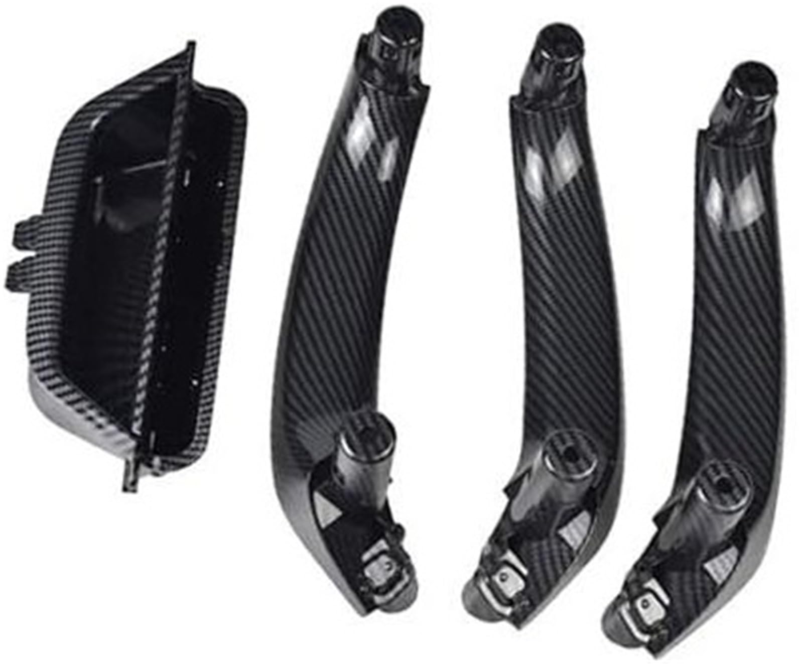 Wivplex LHD Innenraum Fahrerseite Beifahrertür Zuggriff Armlehne Panel Abdeckung Verkleidung, for, X3 X4 F25 F26 2010-2017 51417394519 51417394529 Türinnengriff(CF-4pcs) von Wivplex