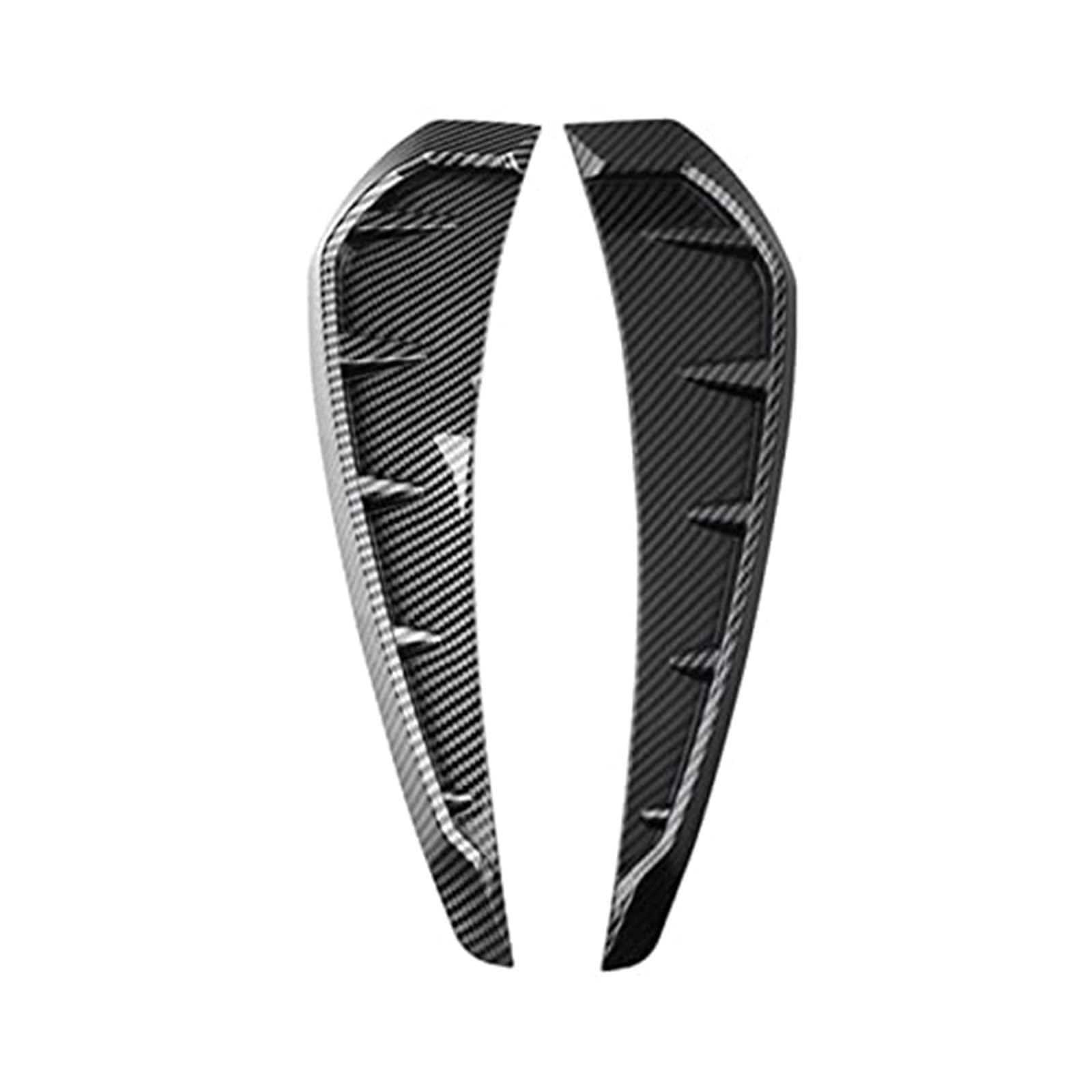 Wivplex Lufteinlassgitter-Schutzabdeckung, for Civic, 2-teiliges ABS-ABS-Carbonfaser-Look-Auto, for Shark, Kühlergrill-Auto-Blattplatten-Simulation, Auslass-Entlüftungs-Dekor, seitlicher Luftstrom-Auf Wivplex Lufteinlassgitter-Schutzabdeckung, for Civic, 2-teiliges ABS-ABS-Carbonfaser-Look-Auto, for Shark, Kühlergrill-Auto-Blattplatten-Simulation, Auslass-Entlüftungs-Dekor, seitlicher Luftstrom-Auf von Wivplex