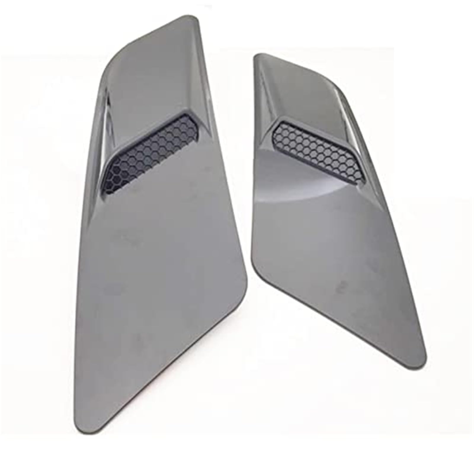 Wivplex Lufteinlassgitter-Schutzabdeckung, for Ford, for Mustang, 2015 2016 2017, 1 Paar schwarze Auto-Fronthaube, Lufteinlass-Zierblende, Motorhauben-Entlüftungsabdeckung, Motorhaubenentlüftungsöffnu von Wivplex