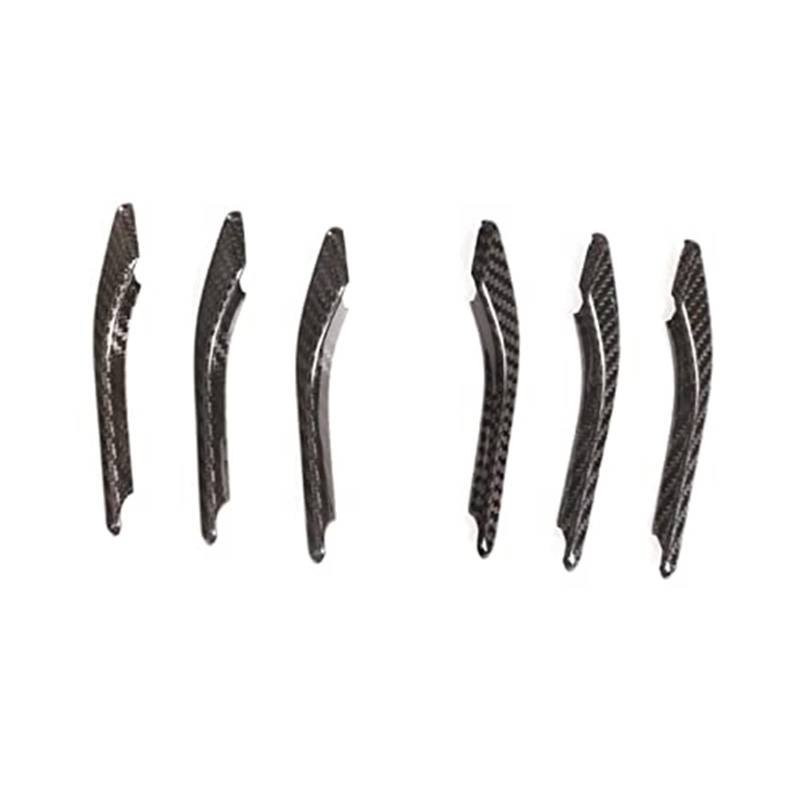 Wivplex Lufteinlassgitter-Schutzabdeckung, for Maserati, for Ghibli 2014 2015 2016 2017 2018 2019 2020 2021, echte Kohlefaser, Auto-Außenseiten-Luftauslass-Abdeckung, Verkleidung, Autozubehör, Motorha von Wivplex