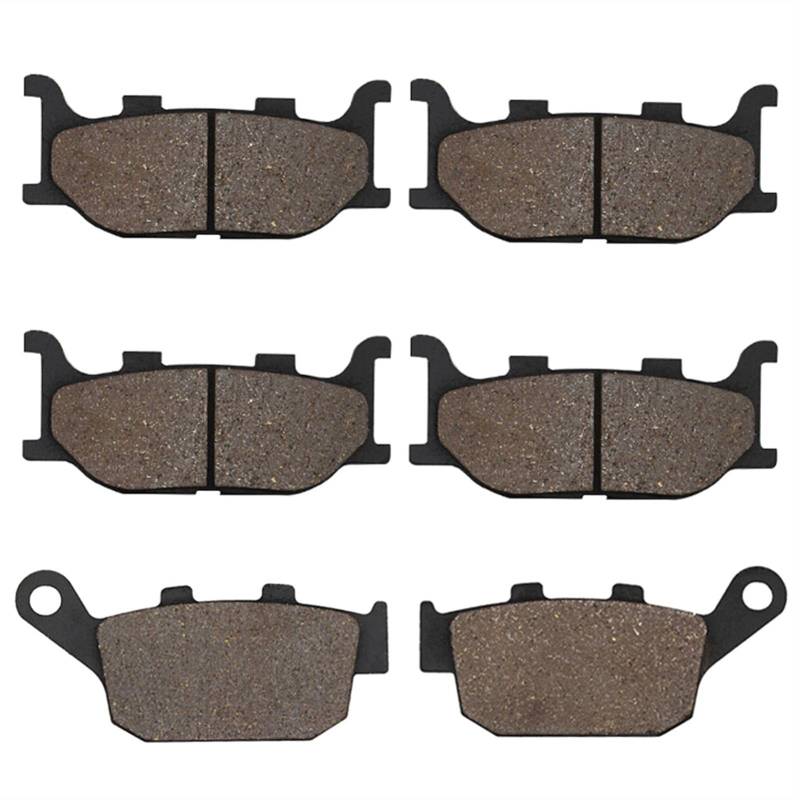 Wivplex Motorrad-Bremsbeläge vorne und hinten, for, FZ6R 2009 2010 XJ6N 2009-2013 XJ6F 2010-2013 XJ6S Diversion 600 2009-2013 Motorrad-Bremsbeläge(Front and Rear) von Wivplex