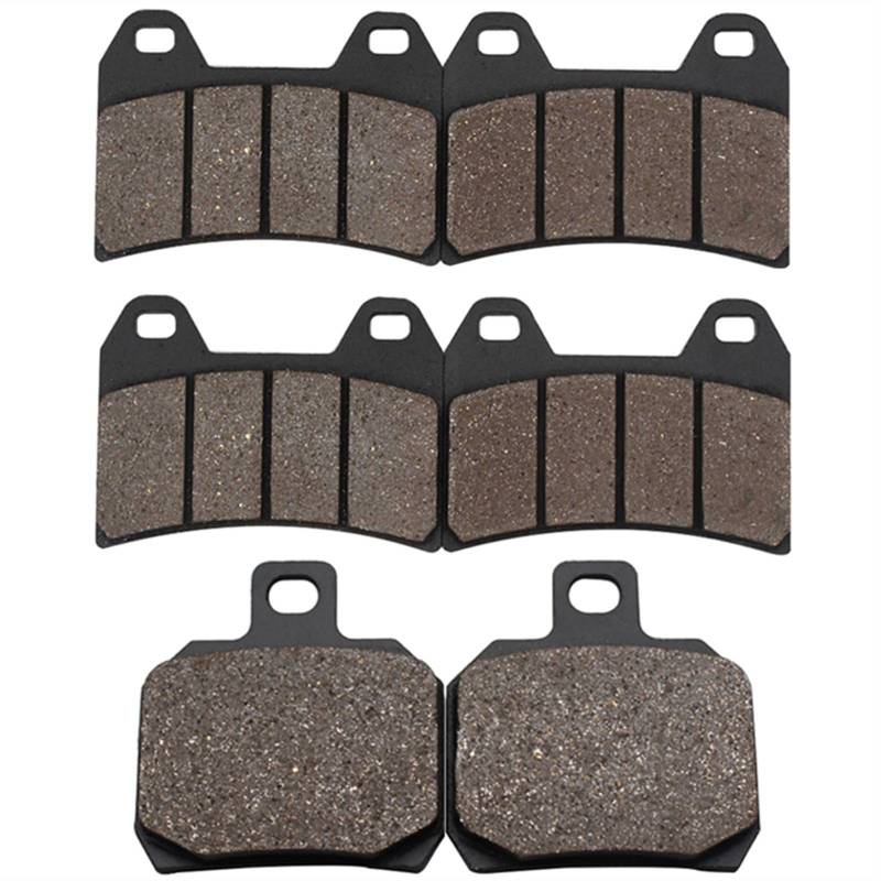Wivplex Motorrad-Bremsbeläge vorne und hinten, for Aprilia, RSV1000 RSV 1000 Mille 1998 1999 2000 2001 RSV Tuono 2002-2005 Motorrad-Bremsbeläge(Front and Rear) von Wivplex