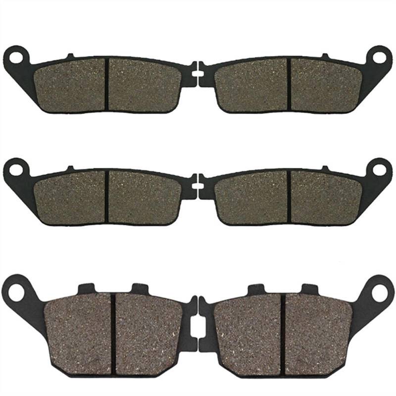 Wivplex Motorrad-Bremsbeläge vorne und hinten, for CBF 600 2004-2006 CBF600 ABS 2004-2006 CBF1000 CBF 1000 2006-2009 Motorrad-Bremsbeläge(Front and Rear) von Wivplex