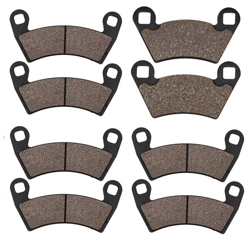 Wivplex Motorrad-Bremsbeläge vorne und hinten, for Polaris, Ranger 500, for Crew 2011-2012 Motorrad-Bremsbeläge(Front and Rear) von Wivplex