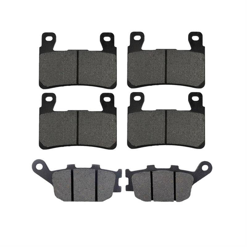 Wivplex Motorradbremsbeläge vorne und hinten, for CBR600RR F4 CBR600RR CBR929RR CBR954RR CB1300S RVT1000R VTR1000 SP Fireblade RC51 2003-2007 Motorrad-Bremsbeläge(Front and Rear) von Wivplex