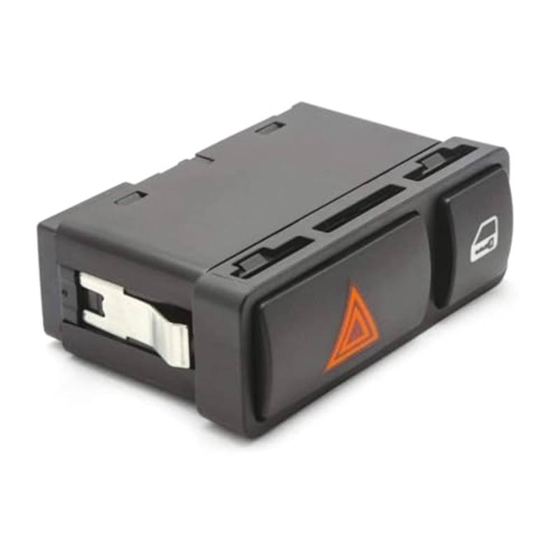 Wivplex Notblitzlichtschalter, Druckknopf, Warnblinklicht-Sperrschalter, for, 3er-Serie E46 61318368920 Warnblinkschalter von Wivplex