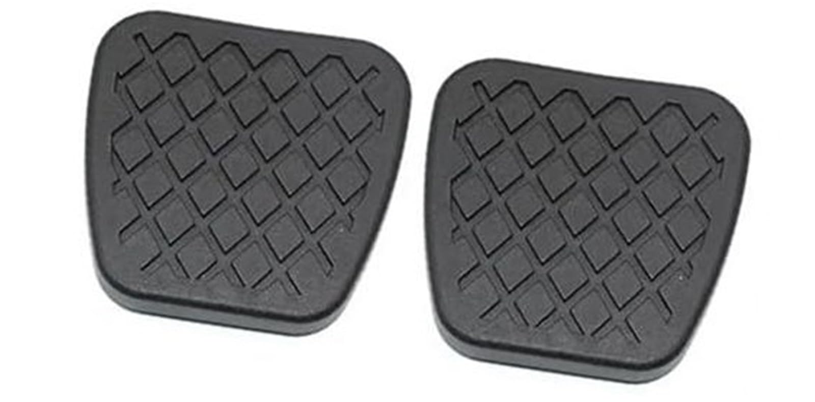 Wivplex Pedalauflage, for Civic, for Siming 2-teilige Auto-Gummi-Kupplungsbrems-Fußpedalauflagen Kupplungs-Bremspedal-Belagabdeckung(Black 1) von Wivplex
