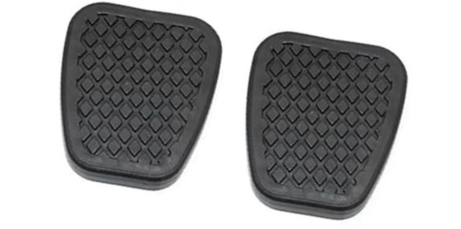 Wivplex Pedalauflage, for Civic, for Siming 2-teilige Auto-Gummi-Kupplungsbrems-Fußpedalauflagen Kupplungs-Bremspedal-Belagabdeckung(Black 2) von Wivplex