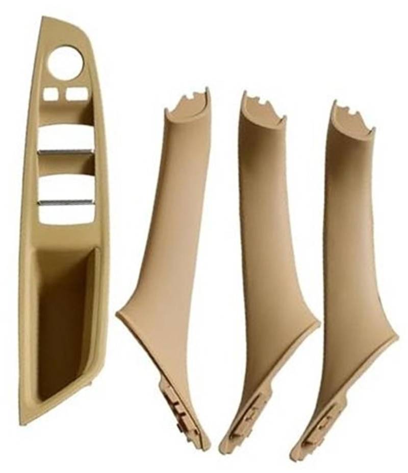 Wivplex Rotbraune Innentürgriff-Armlehnen-Limousinenverkleidung, for, 5 Serie F10 F11 520i 525d 535i 550i 523i 51417225853 Türinnengriff(Beige-4pcs) von Wivplex