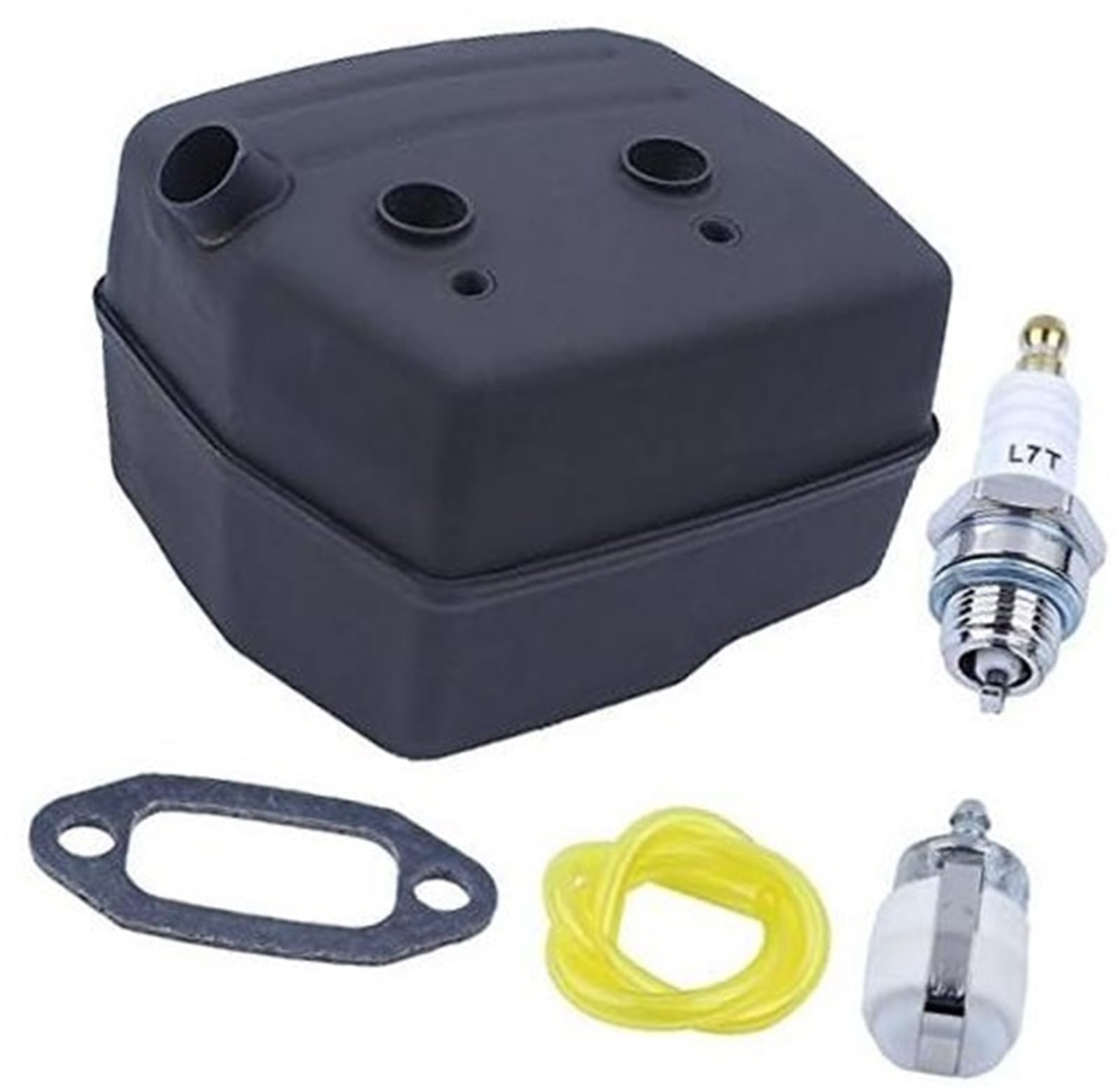 Wivplex Schalldämpfer Auspuff mit Dichtung Kraftstoffleitung Filter Zündkerze, for Husqvarna, 61 268 272 268XP 272XP 268K, for JONSERED, 625 670 Kettensäge Rasenmäher-Zündkerze Wivplex Schalldämpfer Auspuff mit Dichtung Kraftstoffleitung Filter Zündkerze, for Husqvarna, 61 268 272 268XP 272XP 268K, for JONSERED, 625 670 Kettensäge Rasenmäher-Zündkerze von Wivplex