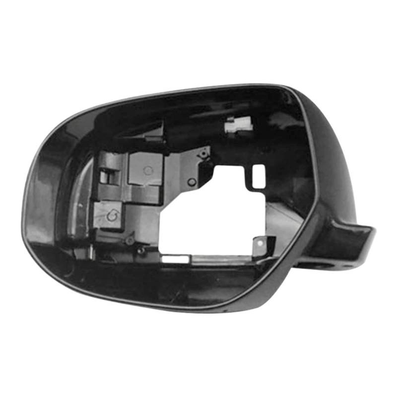 Wivplex Seitenspiegelrahmenhalter, for Mitsubishi, Outlander 2013-2018, glänzend schwarzes Flügelgehäuse, 2014 2015 2016, Glasumrandungsverkleidung ersetzen Außenspiegel-Abdeckrahmen(Left side LH) von Wivplex