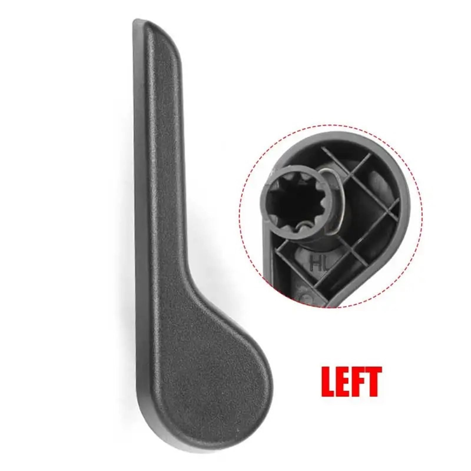 Wivplex Sitzversteller Hebelgriff, for Chevy, Silverado, for GMC, Sierra Yukon 07-14 15232594 15232598 15232600 15232596 Schwarz Grau Links Rechts Autositz-Verstellgriff(1x Left Black) von Wivplex