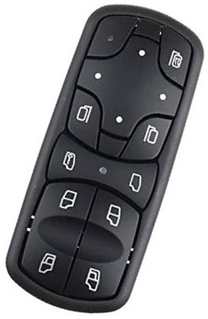 Wivplex Steuerschalterknopf 9438200097 A9438200097 Hauptsteuerschalter for elektrischen Fensterheber, Auto-Styling, for, Actros MPII Auto-Drucktastenschalter Autofensterschalterknopf von Wivplex
