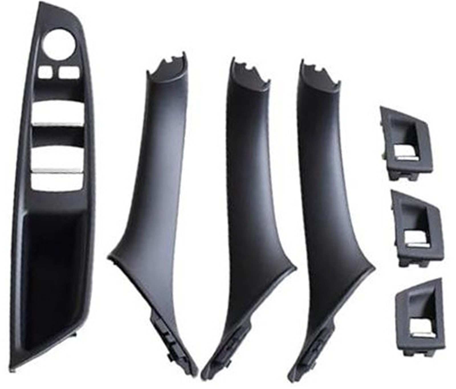 Wivplex Top ABS Armlehne Innentüren Griff Panel Pull Trim LHD, for, 5 Serie F10 F11 520i 528i 525d 535i Schwarz Beige 51417225858 Türinnengriff(Black-7Pcs) von Wivplex