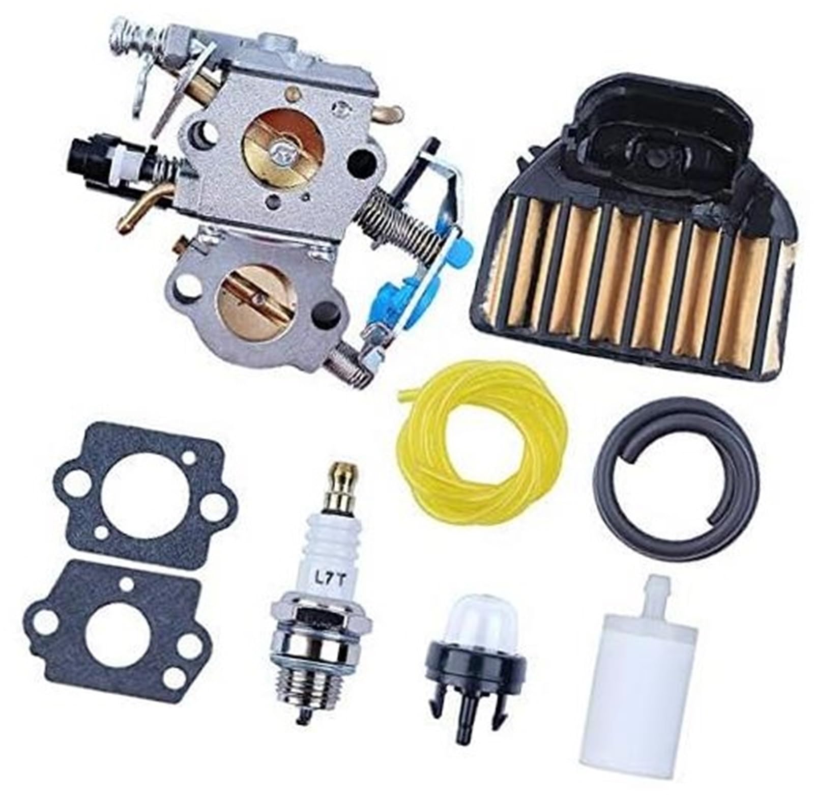 Wivplex WTA-29 Vergaser mit Luftfilter Kraftstoffleitungsfilter Zündkerze, for Husqvarna, 455E 455, for Rancher, 460 461 Gaskettensäge Rasenmäher-Zündkerze Wivplex WTA-29 Vergaser mit Luftfilter Kraftstoffleitungsfilter Zündkerze, for Husqvarna, 455E 455, for Rancher, 460 461 Gaskettensäge Rasenmäher-Zündkerze von Wivplex