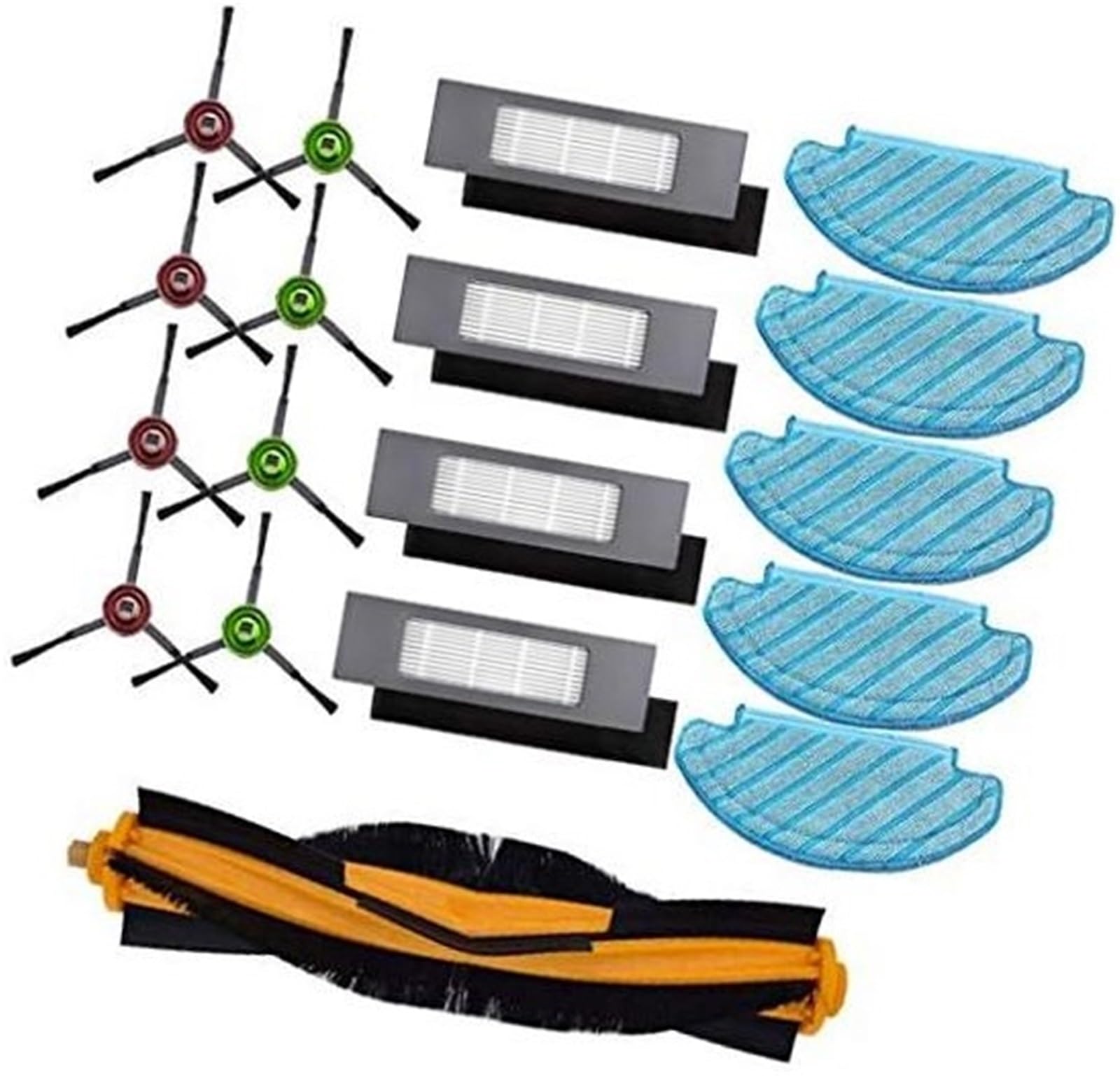 Wivplex Zubehör, for Ecovacs Deebot OZMO T8, T8 AIVI, T8 MAX Roboterstaubsaugerteile, 1 Hauptbürste, 8 Seitenbürsten, 5 Wischtücher, 4 Filter Staubsauger-Ersatzset Wivplex Zubehör, for Ecovacs Deebot OZMO T8, T8 AIVI, T8 MAX Roboterstaubsaugerteile, 1 Hauptbürste, 8 Seitenbürsten, 5 Wischtücher, 4 Filter Staubsauger-Ersatzset von Wivplex