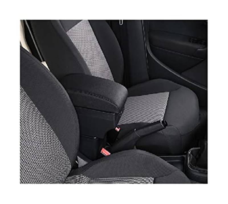 Wivplex for Chevrolet, for Spark 2015-2023 Auto Armlehne Mittelkonsole Aufbewahrungsbox Armlehne Autozubehör Teile(Black Black) von Wivplex