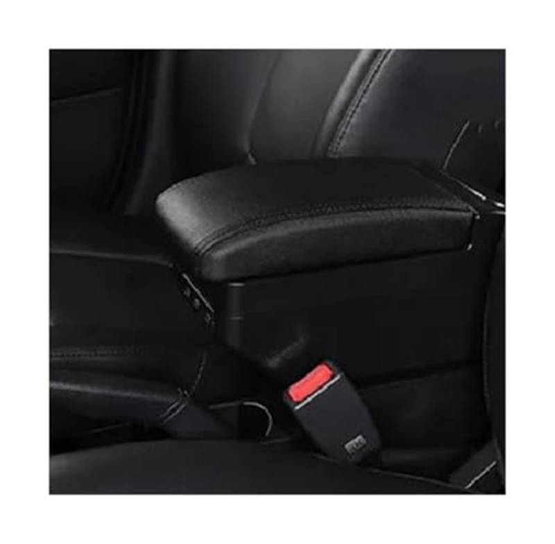 Wivplex for Chevrolet, for Trax, for Tracker 2013-2022 Armlehne Aufbewahrungsbox Mittelkonsole mit USB-Lade-Autozubehör(Black E All Black 9 USB) von Wivplex