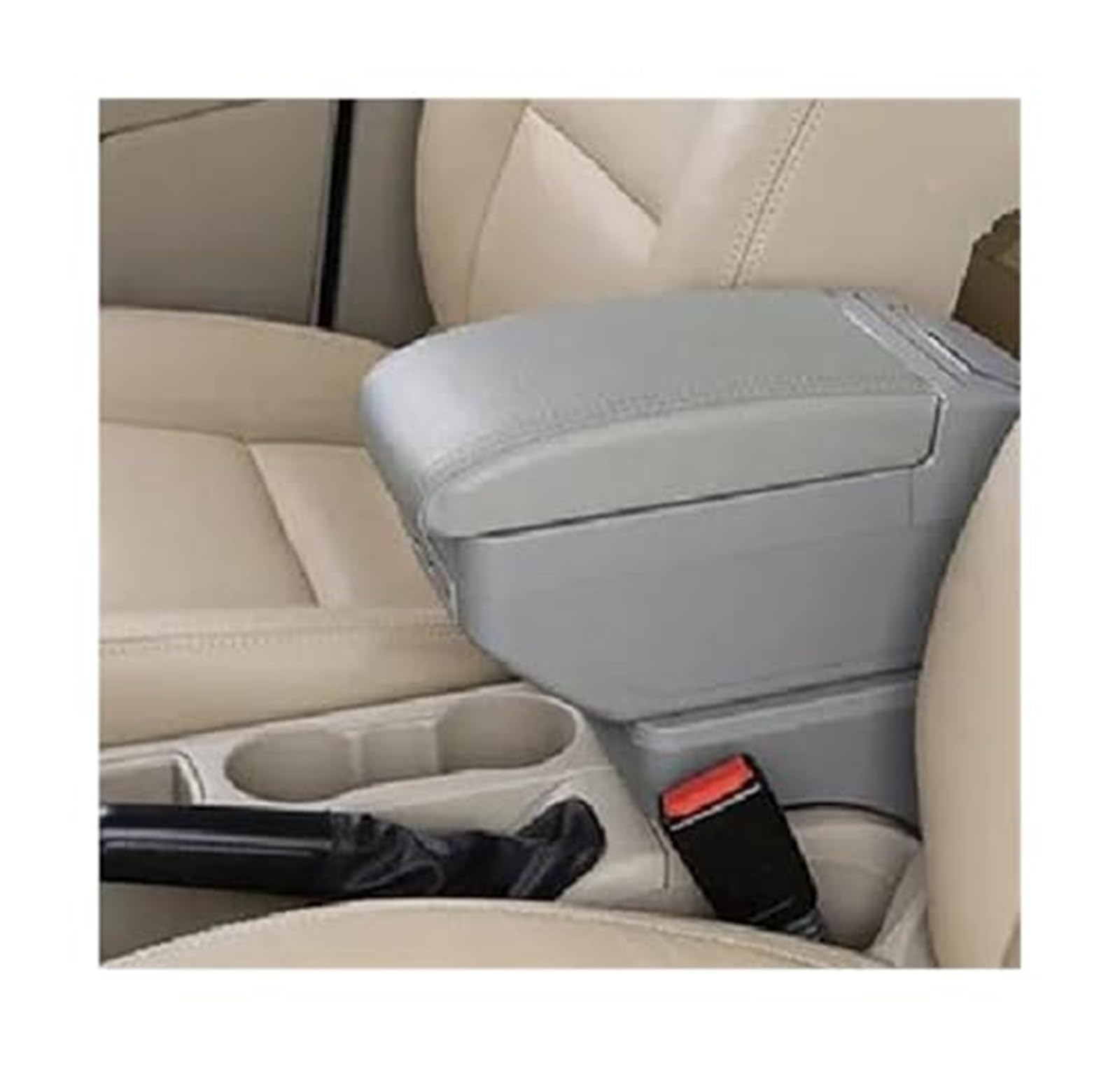 Wivplex for Chevrolet, for Trax, for Tracker 2013-2022 Armlehne Aufbewahrungsbox Mittelkonsole mit USB-Lade-Autozubehör(Black E Gray 9 USB) von Wivplex