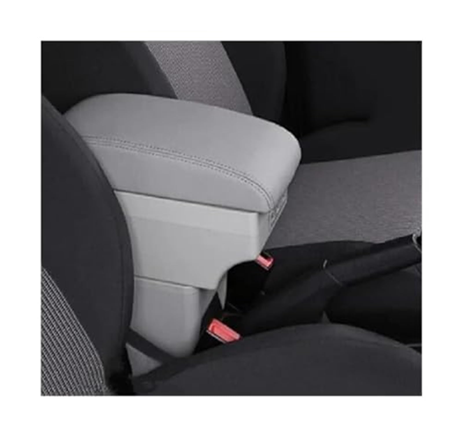 Wivplex for Citroen, C3 C4 Armlehne Box Mittelkonsole Zentrale Aufbewahrungsbox Getränkehalter Zubehör USB-Lade Autozubehör(Black C Style Gray 7usb) von Wivplex