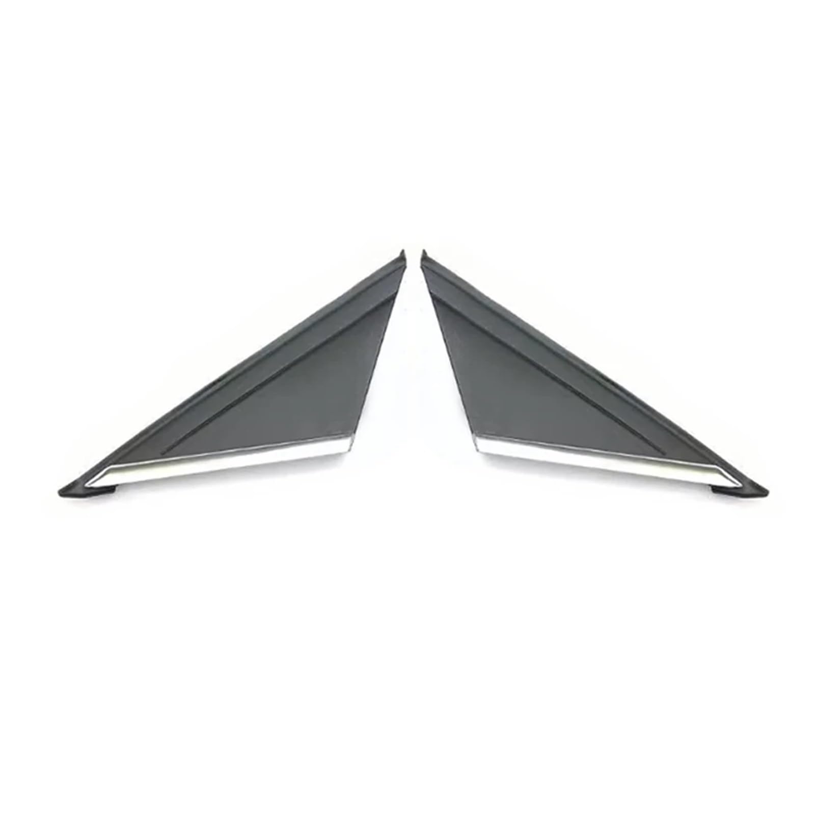 Wivplex for Ford, for Focus, for MK3 2012-2017, Auto-Rückspiegel-Flügeltür-Seitenspiegel-Eck-Dreiecksformteil-Zierdeckelkappe Dreieckige Abdeckung für Seitenspiegel(with Chrome one Pair) von Wivplex
