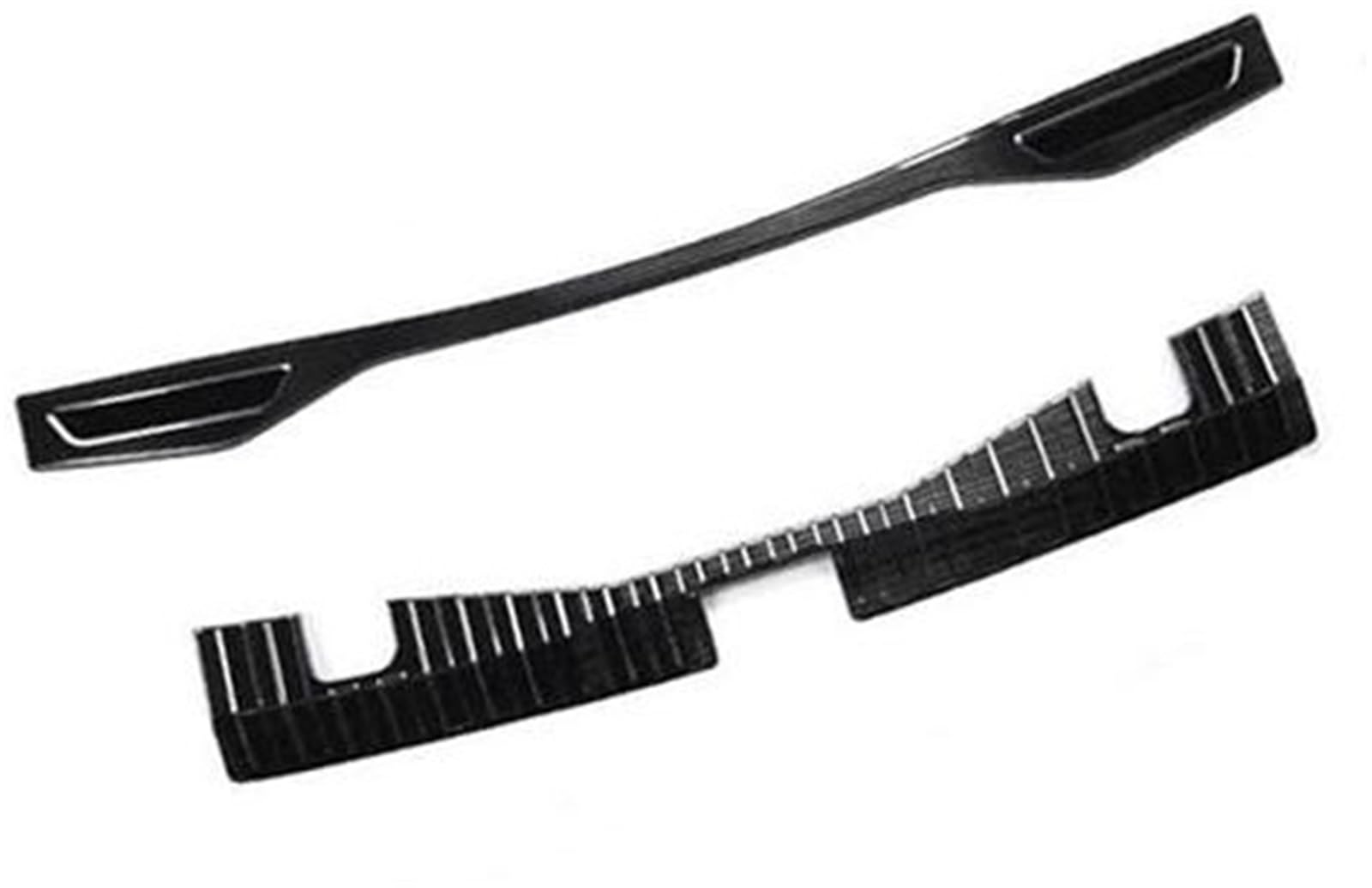 Wivplex for Ford, for Mustang, for Mach-E 2021–2023, Edelstahl-Hinterkofferschutz, hintere Schweller-Verschleißplatten-Abdeckung Heckstoßstangenschutz fürs Auto(Black) von Wivplex