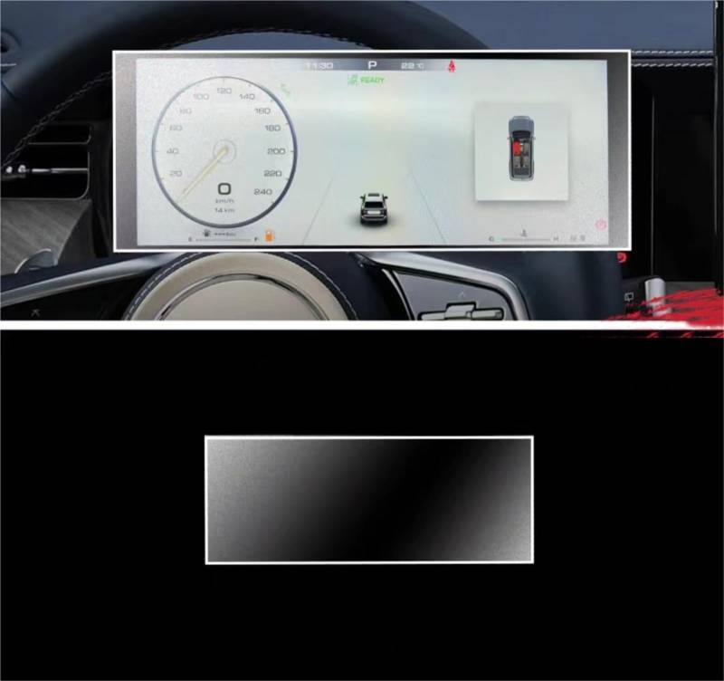 Wivplex for GWM, for Tank, 500 2023 2024 Auto LCD Touchscreen Navigation GPS Schutz und Armaturenbrett Zubehör Gehärtete Glasfolie Auto-Displayschutz(Dashboard) von Wivplex