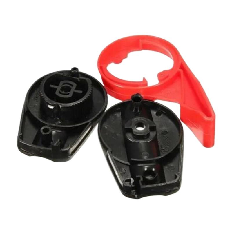 Wivplex for Ölwerkzeuge Universal, Handschiebegriff Rot + Schwarz Rasenmäher Garten Rasenmäher Hebelsatz Drosselklappenschalter Gasgriffschalter für Rasenmäher von Wivplex