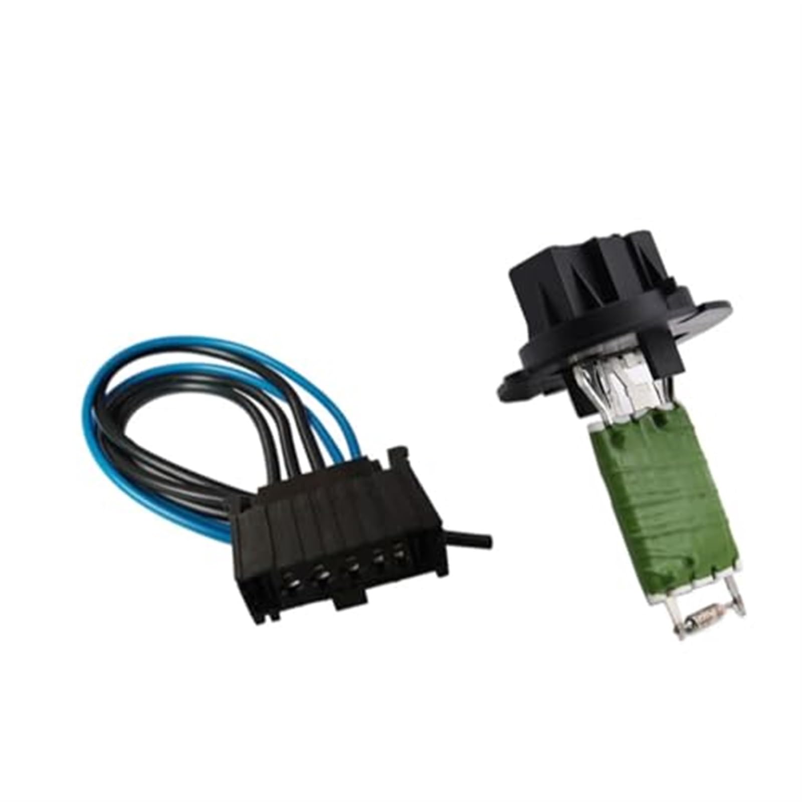 Wivplex for Peugeot, 206 307, for Citroen, C3, for Xsara Picasso Gebläse/Heizung Motor Widerstand oder Verdrahtung Linie 6450JP 6445ZL 6445KL Auto-Gebläse-Heizungsdämpfer(Black Resistor and Line) von Wivplex