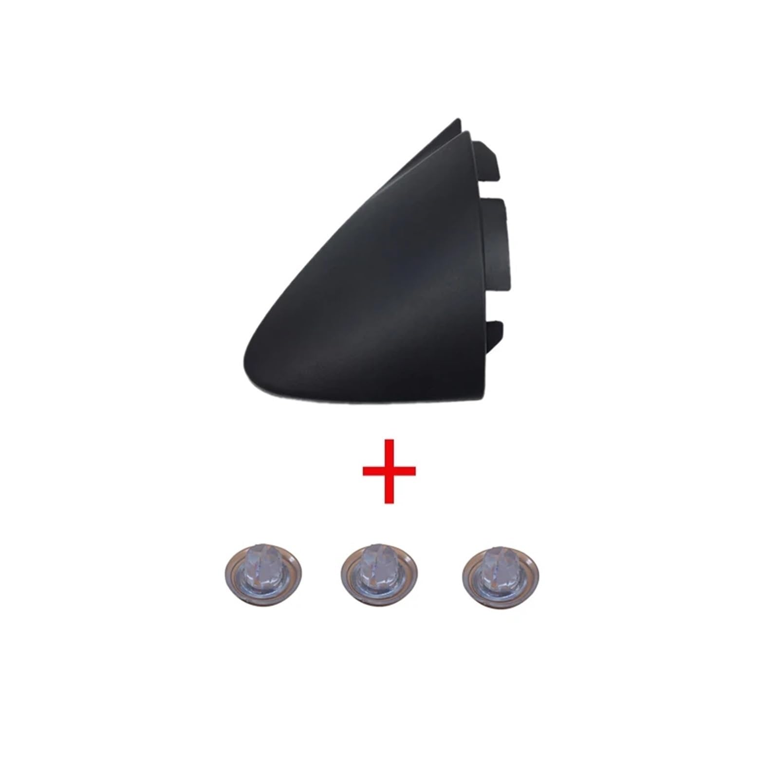 Wivplex for SAIC MAXUS LDV V80 FCV80 EV80 RV80 Rückspiegel Flügel Tür Seite Spiegel Ecke Dreieck Form Trim Abdeckung Panel Deckel Kappe Dreieckige Abdeckung für Seitenspiegel(with Clip Left) von Wivplex