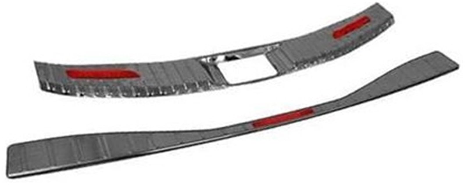 Wivplex for Toyota, BZ4X 2023 Auto Kofferraum Stoßdämpfer-Schutz Innen Sill Schutz Abdeckung Edelstahl Trim Zubehör Heckstoßstangenschutz fürs Auto(Black) von Wivplex