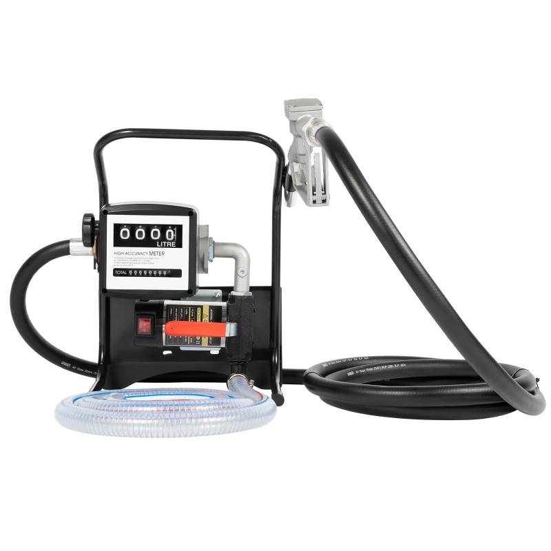 Heizöl- und Dieselpumpe 200W 220V Dieselpumpe 45L/min Kraftstoffpumpe selbstansaugend Pumpe mit automatischer Pistole Umfüllpumpe für PKW Tankwagen von Wiyuer