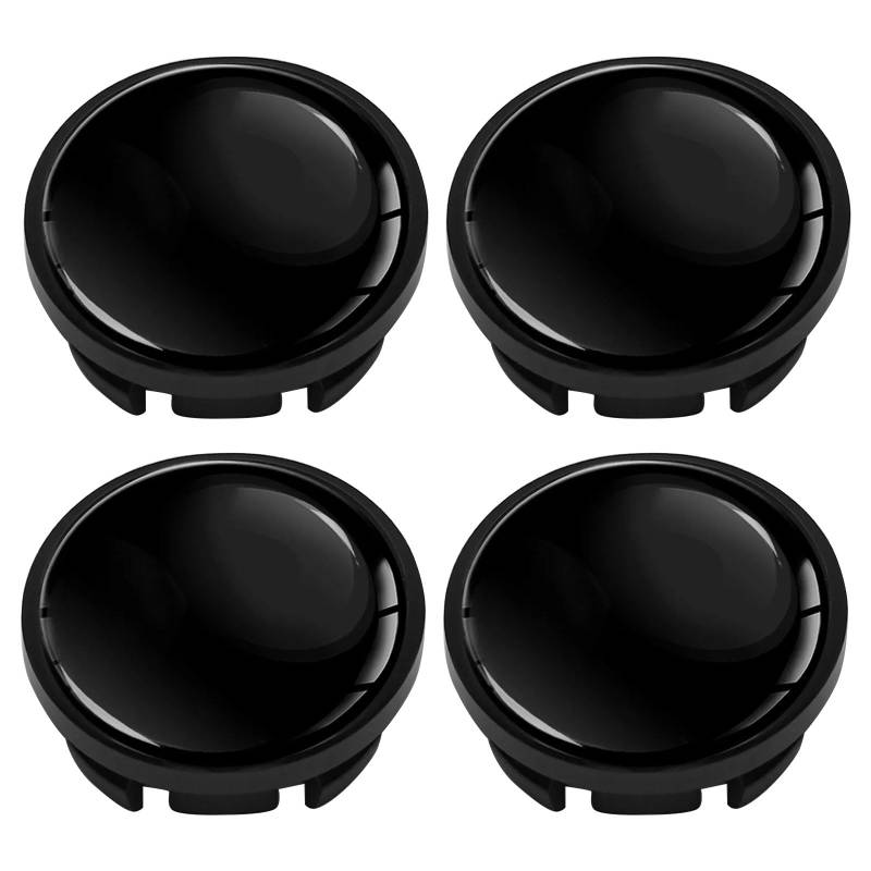 Wjelet 4 Stück 65mm Nabendeckel für VW - 3B7601171 / 6U7 601 171,Felgendeckel Radnabenabdeckung Nabenkappen Felgenkappen Radkappen Alufelgen Deckel Schwarz CV 0 von Wjelet