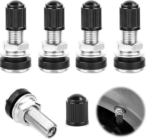 Wjelet 4Stück 32mm Autoventil Reifenventil Tubeless Ventil Das Metall des Motorrades ist Vakuum Ohne Reifenventile Auto Motorrad von Wjelet