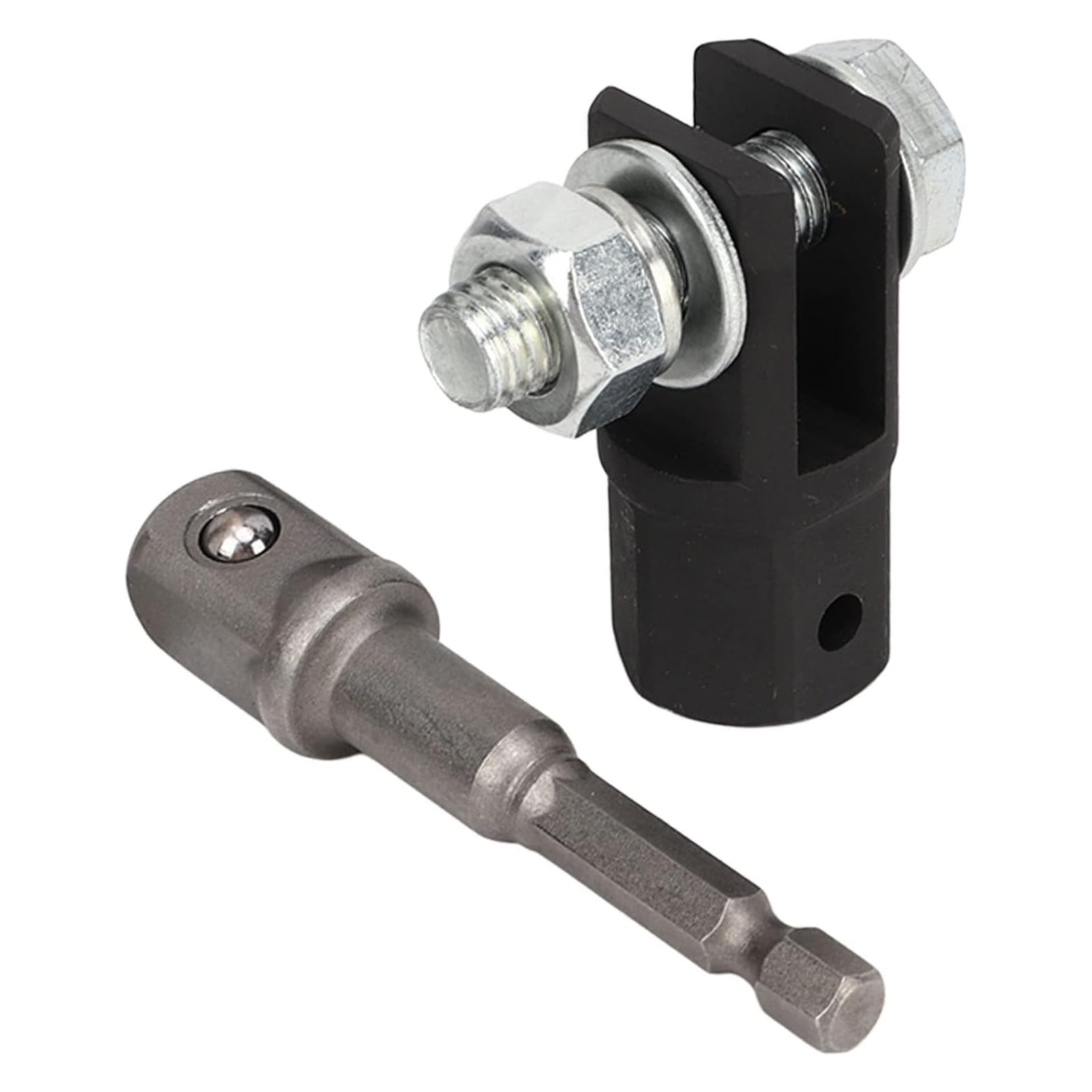 Wjelet 1/2-Zoll Scherenwagenheber Adapter mit 1 Steckschlüssel-Adapter, Metall-Schlagbohrer-Stecknuss-Adapter Aus Chrom-Vanadium-Stahl für Ring Oder Doppelloch Scherenwagenheber Wjelet 1/2-Zoll Scherenwagenheber Adapter mit 1 Steckschlüssel-Adapter, Metall-Schlagbohrer-Stecknuss-Adapter Aus Chrom-Vanadium-Stahl für Ring Oder Doppelloch Scherenwagenheber von Wjelet