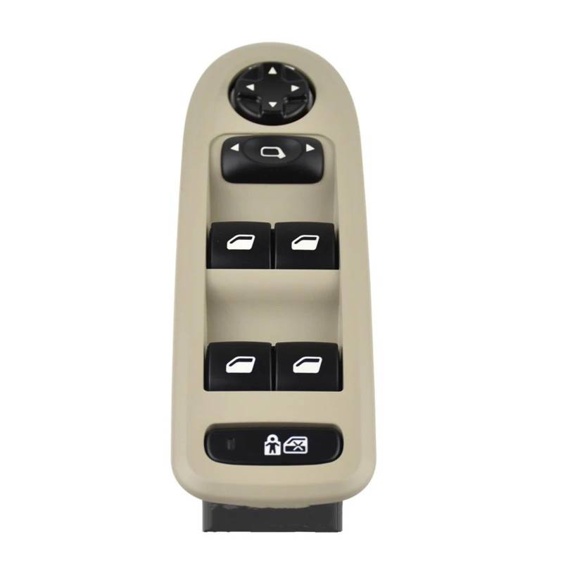 98054508ZD 98053439 Fahrerseite Electric Power Master Fensterschalter Für Citroen Für C5 2007 2008 2009 2010 2011 2012 2013 Hauptschalterknopf für elektrische Fensterheber(Beige) von Wjwftcmk