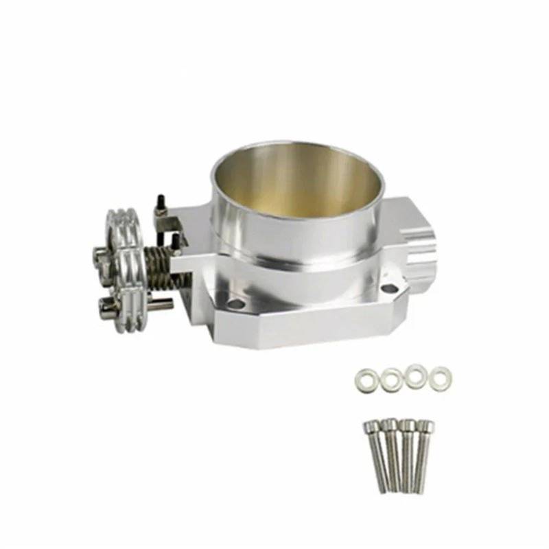 Drosselklappen 80MM Aluminium Ansaugkrümmer Drosselklappengehäuse Für Nissan Für Skyline Q45 RB25DET RB26DET Motoren(Silber) von Wjwftcmk