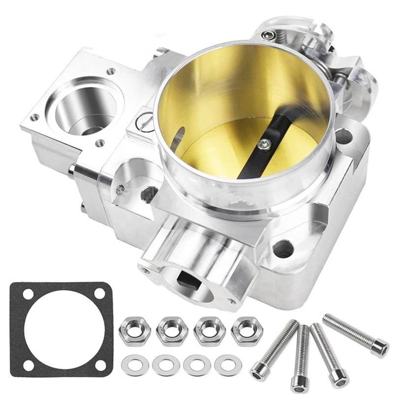 Drosselklappen Aluminium 2,75" 70mm Ansaugkrümmer CNC Performance Drosselklappenventil Für Mitsubishi Für Lancer EVO 7 8 9 4G63 Motor 01-05 SL von Wjwftcmk