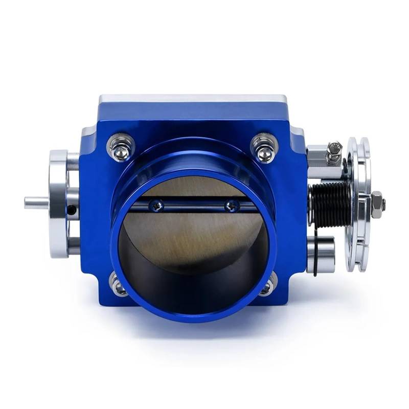 Drosselklappen Drosselklappengehäuse 80 Mm Drosselklappengehäuse Performance-Ansaugkrümmer Billet-Aluminium High Flow PQY6980(Blau) von Wjwftcmk
