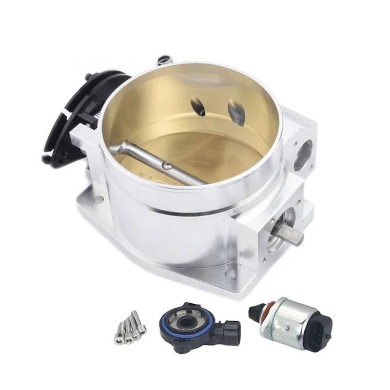 Drosselklappen Für GM Für III LS1 LS2 LS3 LS6 LS7 LSX LS Stil 4 Bolzen Ansaugkrümmer Drosselklappe 102mm/92mm Drosselklappengehäuse(102mm Silver) von Wjwftcmk